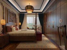 230平米中式风格复式卧室吊灯装修效果图