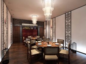 中式风格酒店700平餐厅装修效果图