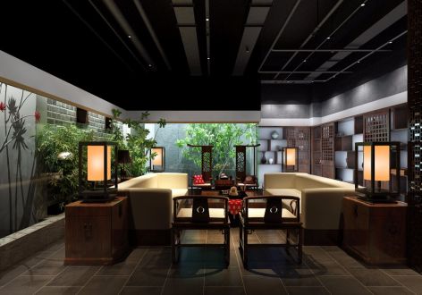 中式风格酒店700平装修效果图
