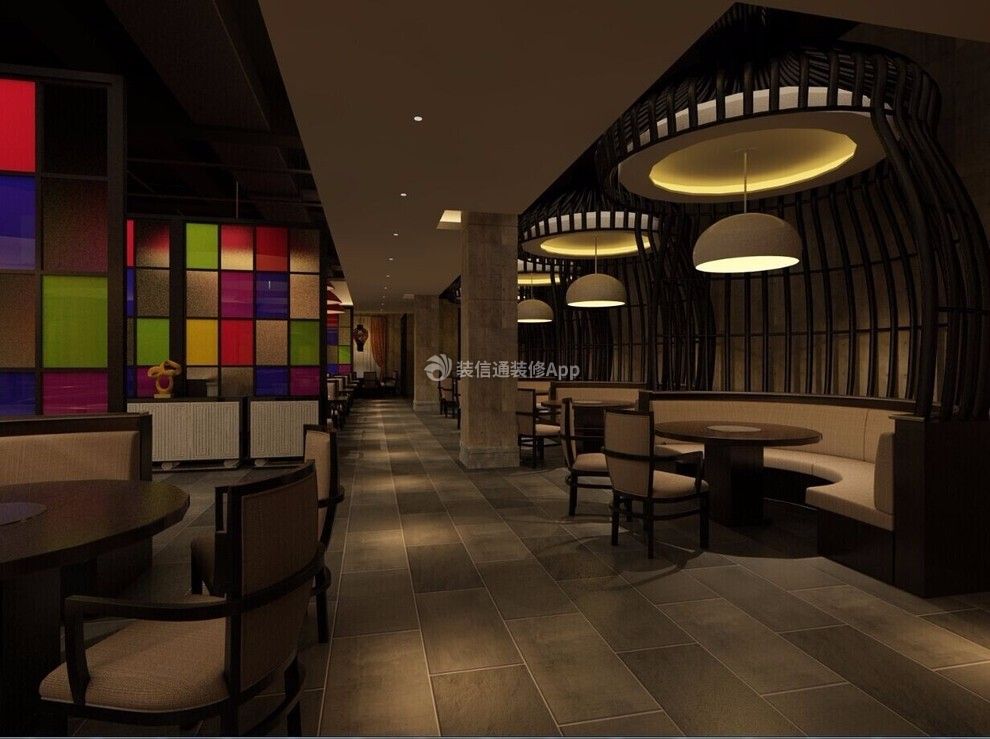 700平中式风格酒楼餐厅装修效果图