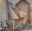 130平米欧式风格三居室楼梯装修设计效果图
