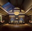 中式风格酒店6000平大包房装修效果图图片