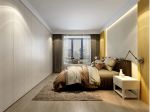138平米三居室现代风格卧室床头柜装修效果图片