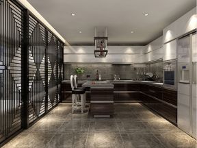 150平米四居室新中式风格厨房装修效果图