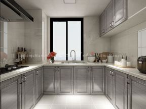 北欧风格103平米三居室厨房橱柜装修效果图