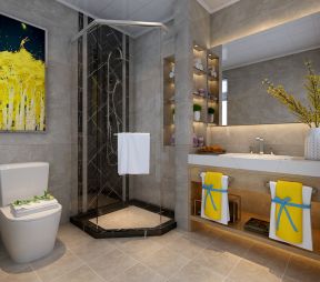 北欧风格170平四居室浴室装修效果图