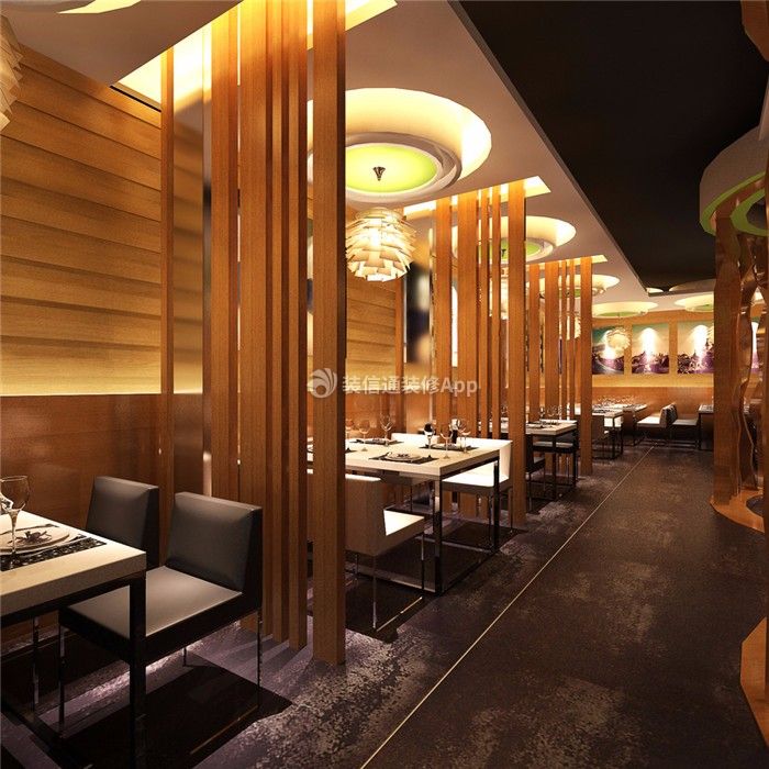 現(xiàn)代風(fēng)格餐飲店用餐區(qū)隔斷設(shè)計圖片