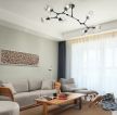 152平米现代风格三居室客厅窗帘装修效果图
