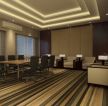 500平中式风格办公室小型会议室地毯设计图片