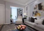 现代风格98平米三居室客厅沙发装修效果图