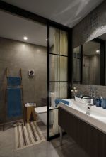 乐湾国际城现代风格120平米三居室装修效果图
