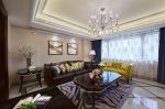 高科绿水东城美式风格124平三居室装修效果图