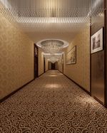1000平中式风格酒店走廊地毯铺设效果图片