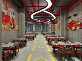 400平餐廳過道裝修效果圖