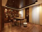 118平米中式风格复式书房窗帘装修效果图