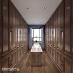 新中式风格150平三居室衣柜装修效果图