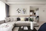 76平米二居室现代简约沙发装修设计案例