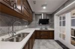 别墅210平美式风格厨房装修设计效果图