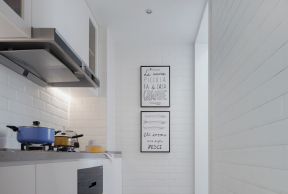 北欧风格80平米两居室厨房橱柜设计图片