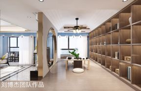 新中式风格200平米茶室装修效果图