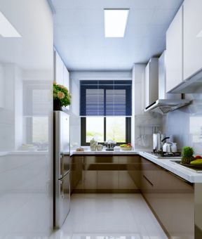 现代风格110平米三居室厨房装修效果图欣赏