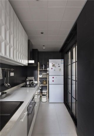 北欧风格89平三居室厨房装修效果图