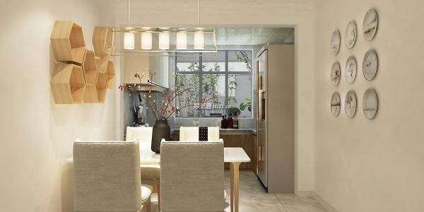 汇德国际小区现代简约风格120平三居室装修效果图