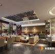 800平米新中式餐厅吊顶装修设计效果图