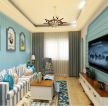 107平米三居室地中海式客厅装修设计效果图