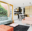 100平米现代简约风格客厅沙发装修效果图