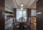 126平米新中式风格三居室餐厅装修设计效果图欣赏