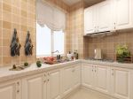 130平米中式风格三居室厨房瓷砖设计效果图