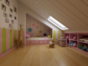 现代简约风格223平米复式儿童房墙面设计图片