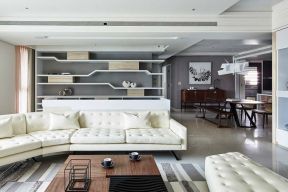 77平米二居室现代风格沙发背景墙装修设计效果图