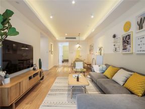 103平米现代风格三居室客厅沙发效果图欣赏