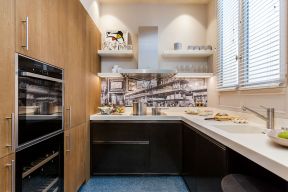 90平米北欧风格二居室厨房橱柜设计图片