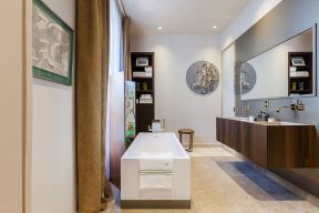 90平米北欧风格二居室卫生间浴缸装修图片