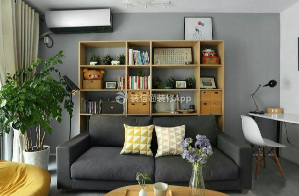三居100平北欧风格客厅沙发效果图