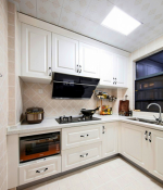 128平米现代简约三室两厅厨房橱柜效果图