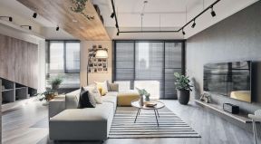 128平米现代风格三居室客厅沙发效果图欣赏