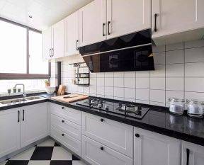 104平米北欧风格厨房橱柜台面装修效果图