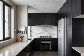 现代简约风格112平三居室厨房装修效果图