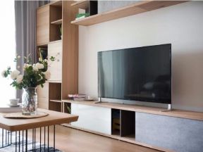 97平米二居室北欧风格电视背景墙装修设计效果图