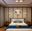 中式风格120平米三居室卧室装修设计效果图