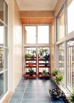 120平三居室美式风格小阳台装修设计效果图