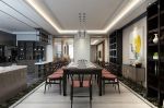 现代中式风格140平米三居室餐厅桌子装修效果图