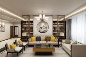 现代中式客厅装饰效果图 现代中式客厅效果图 