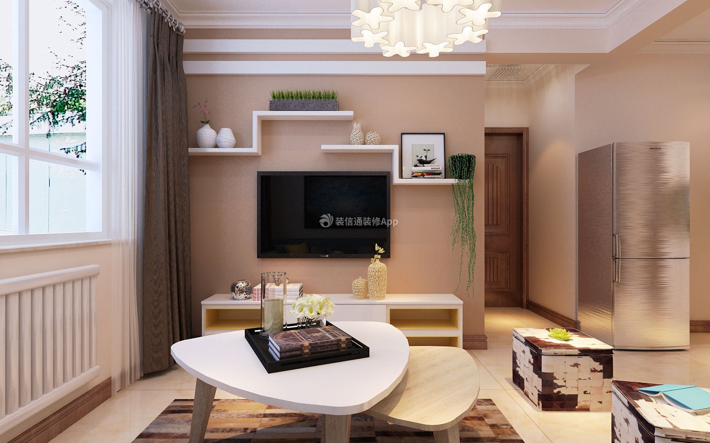 二居室62平小户型客厅现代风格家装图片赏析