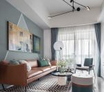 115平米现代风格三居室沙发背景墙装修设计效果图