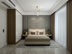 93平米现代轻奢风格二居室卧室背景墙装修设计效果图